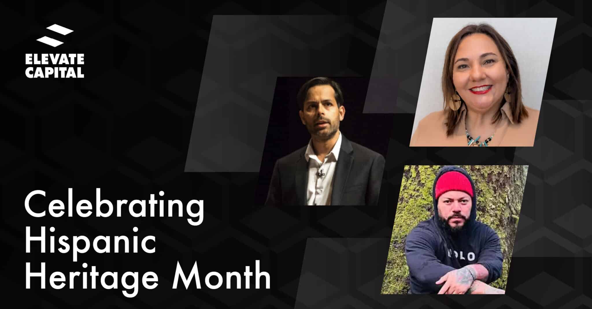 Celebrating Hispanic Heritage Month header w/Marcelino Alvarez, Ania Rodriguez, and Rommel Vega